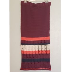 Jupe Crochet Maille For Love & Lemons / Free People - Taille XS Verte Neuve Avec étiquette